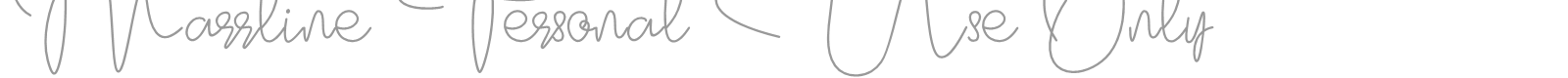 Marrline font preview
